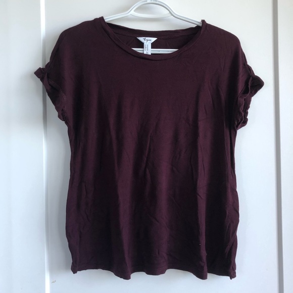 Thyme maternity top in burgundy - Picture 1 of 2